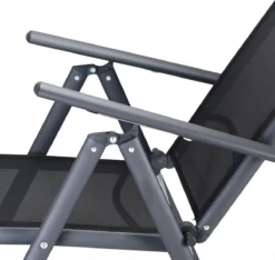 Tuinset 4 + 1 Klapstoelen Tuintafel – Aluminium 80x80cm - Grijs 2 Tuinset 4 + 1 Klapstoelen Tuintafel – Aluminium 80x80cm - Grijs -Tuinmeubelseries Winkel 1200x1138 4