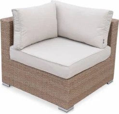 Alice's Garden Loungeset Napoli - 5 Plaatsen - Wicker - 6 Elementen - Beige/Beige -Tuinmeubelseries Winkel 1200x1144