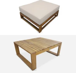 Alice's Garden Loungeset Mendoza - Acacia - 5 Plaatsen - Beige -Tuinmeubelseries Winkel 1200x1147 3