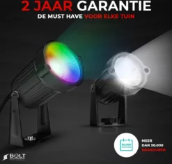 Bolt Electronics ® Tuinspot – Tuinverlichting LED Buiten – Hanglamp Buitenverlichting – Prikspot Buitenlamp - RGB Lamp – Bedienbaar Via App Tuinlamp – IP68 Waterdicht Muurlamp – Wandlamp – Verlichting Terras En Tuin – 9 Stuks -Tuinmeubelseries Winkel 1200x1147 7