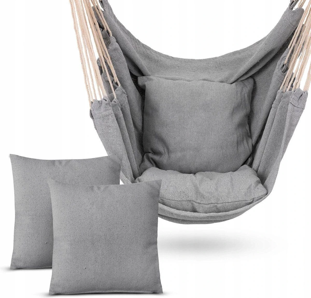 RENALUX Hangstoel Buiten en Binnen - Hangstoel voor Binnen - Hangstoel zonder Standaard - Hangstoel Cocoon - Gratis 2 Zachte Kussens - 150 KG - Grijs RENALUX Hangstoel Buiten En Binnen - Hangstoel Voor Binnen - Hangstoel Zonder Standaard - Hangstoel Cocoon - Gratis 2 Zachte Kussens - 150 KG - Grijs -Tuinmeubelseries Winkel 1200x1148 3