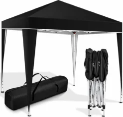Coazy Waterdichte Partytent 3x3 Meter Opvouwbaar - Paviljoen - Easy Up - Pop-up Tent Met Haringen, Touw En Anti Slip Poten - Waterdicht - Partytenten Weerbestendig