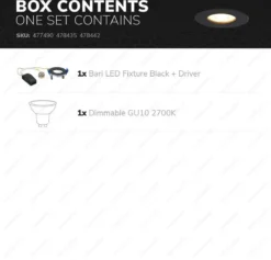 HOFTRONIC™ LED Inbouwspots 3 Spots - Zwart - Rond - IP65 - GU10 - Dimbaar - Spot Bari - 5 Watt 2700K Warm Wit -Tuinmeubelseries Winkel 1200x1149 2