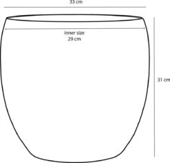 Mica Decorations Lester Bloempot - H31 X Ø33 Cm - Terracotta - Groen -Tuinmeubelseries Winkel 1200x1149 5