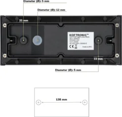 HOFTRONIC Lowa - LED Wandlamp Rechthoek - Up And Down Light (2 Lichts) - 6 Watt 3000K Warm Wit Licht - Modern Design - IP54 Waterdicht - Geschikt Als Binnen En Buiten Wandlamp - 3 Jaar Garantie -Tuinmeubelseries Winkel 1200x1152 12