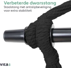 Vita5 XXL Hangstoel | Binnen&Buiten Hangnest | Incl. 2 Kussens En Boekenvak | Volwassenen&Kinderen | Hangmatstoel Tot 225kg | Donkergroen 5 Vita5 XXL Hangstoel | Binnen&Buiten Hangnest | Incl. 2 Kussens En Boekenvak | Volwassenen&Kinderen | Hangmatstoel Tot 225kg | Donkergroen -Tuinmeubelseries Winkel 1200x1152 2