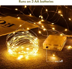 BOTC Lichtsnoer Binnen En Buiten Met Afstandsbediening - Fairy Lights 10 Meter - LED Lampjes Slinger - Soothe Lichtsnoer Binnen - Op Batterijen - Warm White -Tuinmeubelseries Winkel 1200x1155 5