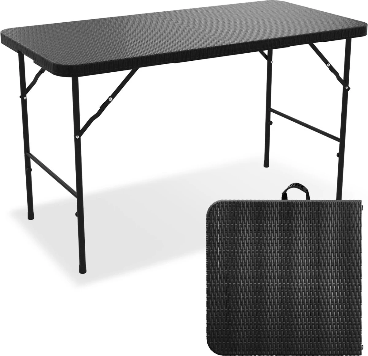 LifeGoods Klaptafel - Inklapbaar - 120 cm - 4 Personen - Zwart LifeGoods Klaptafel - Inklapbaar - 120 Cm - 4 Personen - Zwart -Tuinmeubelseries Winkel 1200x1162 4