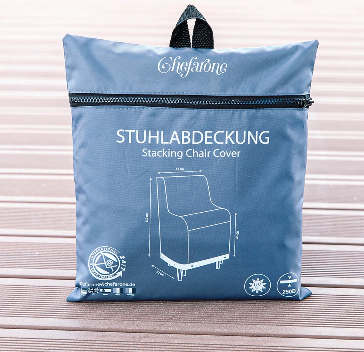 Chefarone Beschermhoes Tuinstoelen - Tuinstoelen Hoes - Tuinmeubelen - Weerbestendig - UV-bescherming - Grijs Chefarone Beschermhoes Tuinstoelen - Tuinstoelen Hoes - Tuinmeubelen - Weerbestendig - UV-bescherming - Grijs -Tuinmeubelseries Winkel