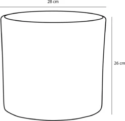 Mica Decorations Era Bloempot - H26 X Ø28 Cm - Wit -Tuinmeubelseries Winkel 1200x1163 3