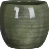 Mica Decorations Lester Bloempot - H22 X Ø24 Cm - Terracotta - Groen