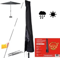 Parasolhoes - Hoes Ronde Stokparasol T/m ø 4m - Hoes Vierkante Stokparasol 3mx3m - Zware Dikke Kwaliteit -Tuinmeubelseries Winkel 1200x1167 1