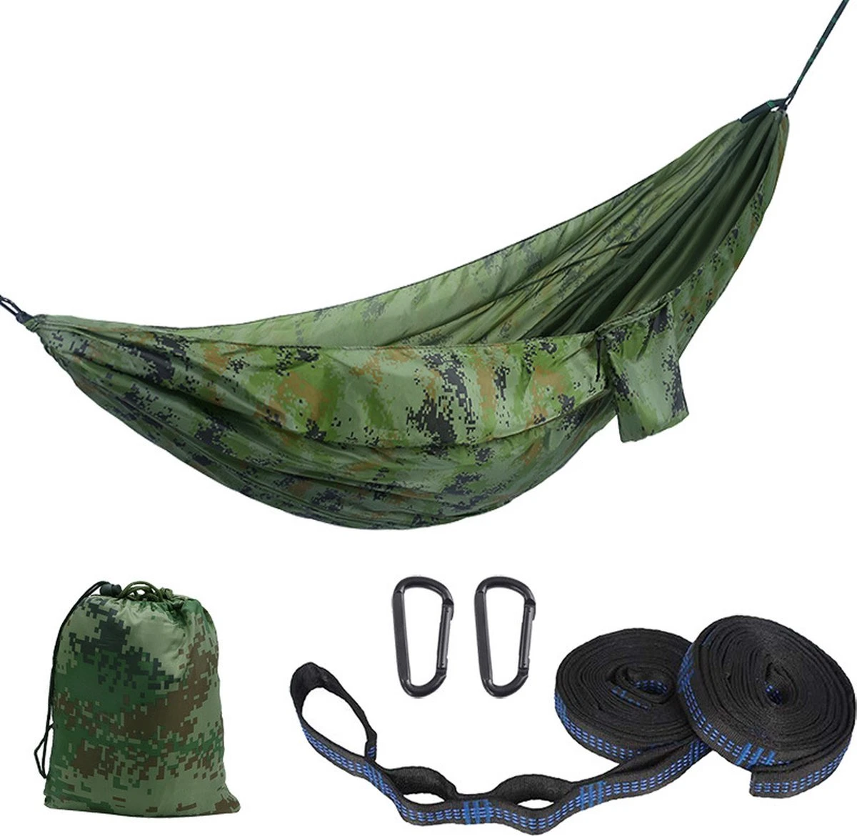 iBright Hangmat XXL - Complete set – Incl. Karabijnhaken en Riemen - tot 200 Kg - 270x140cm - Leger Groen IBright Hangmat XXL - Complete Set – Incl. Karabijnhaken En Riemen - Tot 200 Kg - 270x140cm - Leger Groen -Tuinmeubelseries Winkel 1200x1170 5