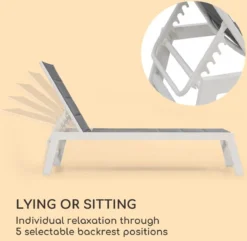 Blumfeldt Renazzo Lounge Ligstoel - Ligbed Voor De Tuin - Aluminium Tuinstoel - 6 Standen - Waterafstotend - Bekleding Van 70 % Pvc En 30 % Polyetheen - Grijs 4 Blumfeldt Renazzo Lounge Ligstoel - Ligbed Voor De Tuin - Aluminium Tuinstoel - 6 Standen - Waterafstotend - Bekleding Van 70 % Pvc En 30 % Polyetheen - Grijs -Tuinmeubelseries Winkel 1200x1171 2