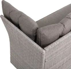 Beliani VITERBO - Loungeset Voor 8 - Grijs - PE Rotan -Tuinmeubelseries Winkel 1200x1172 2