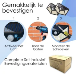 JC's - Solar Buitenlamp Bewegingssensor - 2 STUKS - 100 LED - Solar Wandlamp - Buiten & Tuin Sensor - Buitenverlichting Op Zonne-energie 6 JC's - Solar Buitenlamp Bewegingssensor - 2 STUKS - 100 LED - Solar Wandlamp - Buiten & Tuin Sensor - Buitenverlichting Op Zonne-energie -Tuinmeubelseries Winkel 1200x1172 3