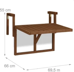 Relaxdays Balkontafel Inklapbaar - Klaptafel Balkon - Tafel Reling - Hangtafel Hout -Tuinmeubelseries Winkel 1200x1173 2