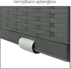 Verrijdbare Tuinkussen Opbergbox - Rattan Look - Zwart - 350 Liter 5 Verrijdbare Tuinkussen Opbergbox - Rattan Look - Zwart - 350 Liter -Tuinmeubelseries Winkel 1200x1173 3