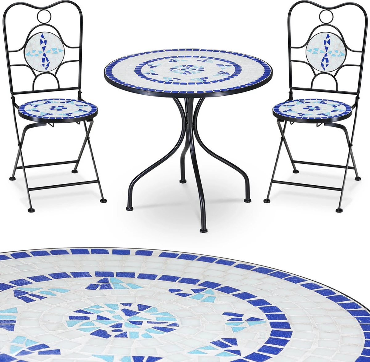 Mozaïek Bistroset Neptun - 3-delig Merkloos Mozaïek Bistroset Neptun - 3-delig -Tuinmeubelseries Winkel 1200x1174 2