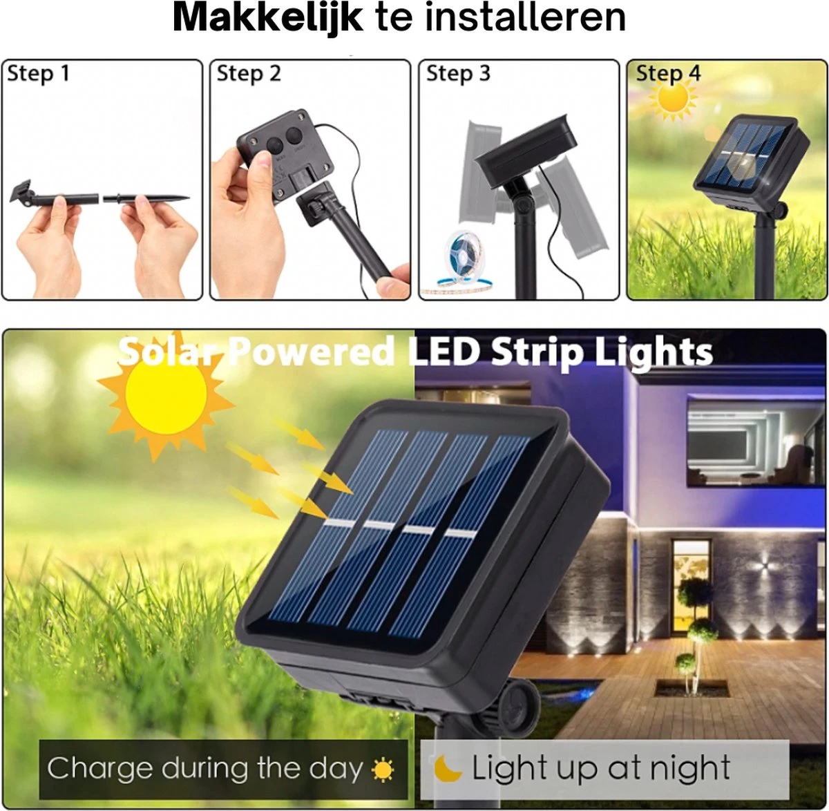 Cynergie - Tuinverlichting Op Zonneenergie - 20 x led lampen - Solar Lampjes met Paddenstoelen - Kerstverlichting Buiten Cynergie - Tuinverlichting Op Zonneenergie - 20 X Led Lampen - Solar Lampjes Met Paddenstoelen - Kerstverlichting Buiten -Tuinmeubelseries Winkel 1200x1174 3