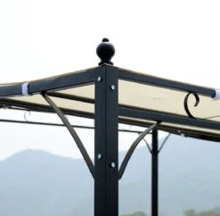 Outsunny Pergola Partytent Paviljoen Overkapping Tent Metaal Crème 297x297 Cm 84C-038 4 Outsunny Pergola Partytent Paviljoen Overkapping Tent Metaal Crème 297x297 Cm 84C-038 -Tuinmeubelseries Winkel 1200x1175 2