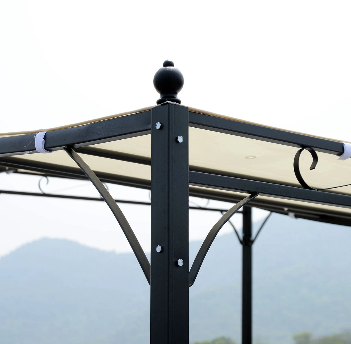 Outsunny Pergola partytent paviljoen overkapping tent metaal crème 297x297 cm 84C-038 Outsunny Pergola Partytent Paviljoen Overkapping Tent Metaal Crème 297x297 Cm 84C-038 -Tuinmeubelseries Winkel 1200x1175 2