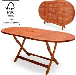 Merkloos Tuintafel Acaciahout - 160x85x75cm - FSC-gecertificeerd -Tuinmeubelseries Winkel 1200x1180 2