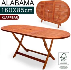 Merkloos Tuintafel Acaciahout - 160x85x75cm - FSC-gecertificeerd -Tuinmeubelseries Winkel 1200x1180 3