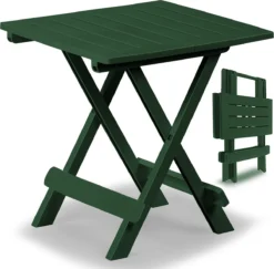 Pro Garden Bijzettafel Kunststof 45x43x50cm - Groen