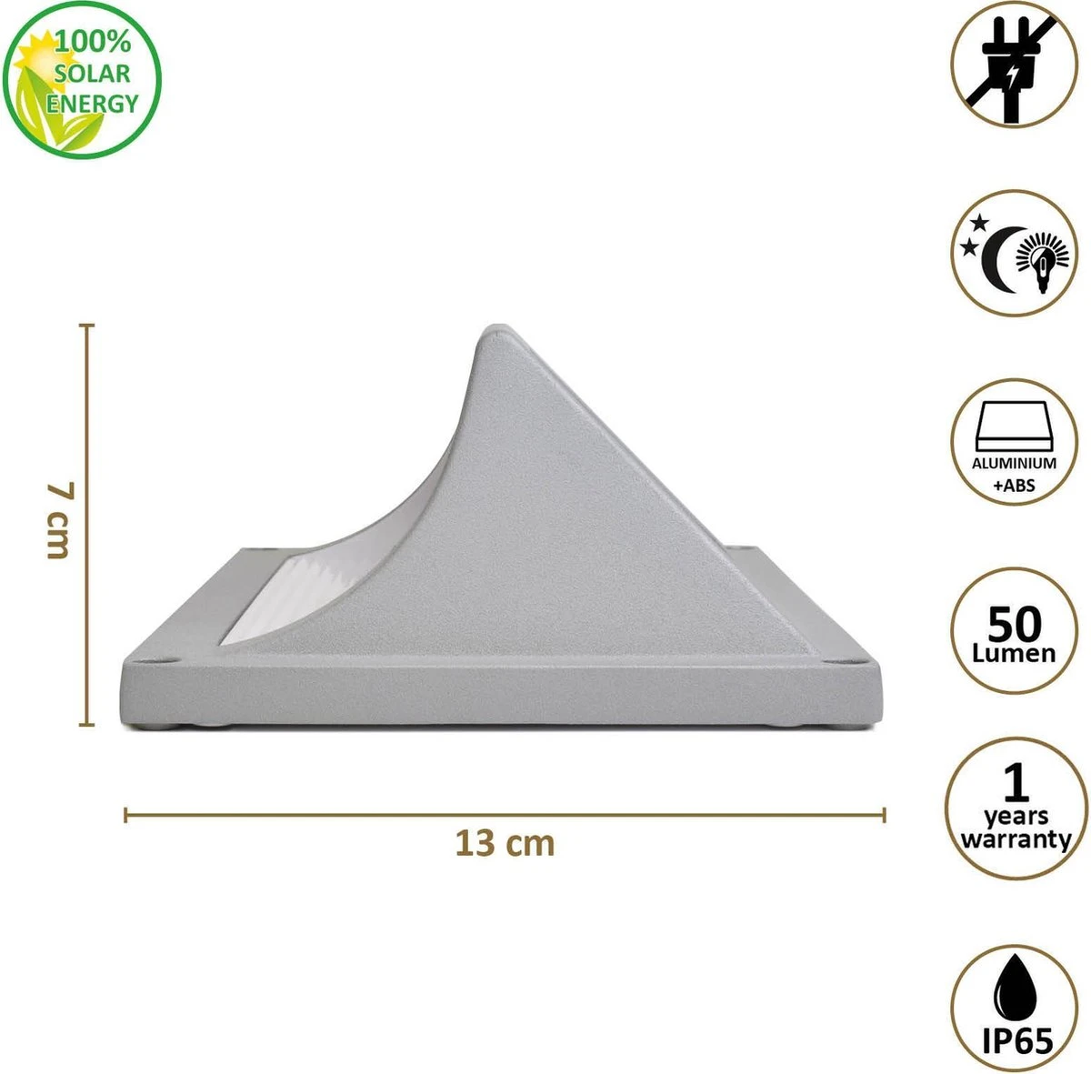 O'DADDY® Castor tuinverlichting op zonneenergie - Wandlamp buiten - solar tuinverlichting - 50 lumen warm wit - aluminium grijs - Draadloos O'DADDY® Castor Tuinverlichting Op Zonneenergie - Wandlamp Buiten - Solar Tuinverlichting - 50 Lumen Warm Wit - Aluminium Grijs - Draadloos -Tuinmeubelseries Winkel 1200x1181 7