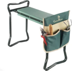 GartenMeister 2 In 1 XXL Zit- En Kniebank - Belastbaar Tot 150 Kg - Inclusief Praktische Gereedschapstas