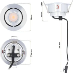 HOFTRONIC Sienna - Veranda Inbouwspots 6x3W - 12 Volt - Complete Veranda Set - 2700K Zeer Warm Wit - IP44 Waterdicht - Dimbare Inbouwspots Met Afstandsbediening - Kantelbaar - 5mm Diameter - 30mm Inbouwdiepte Voor Badkamer En Tuin -Tuinmeubelseries Winkel 1200x1188 8