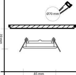 HOFTRONIC™ LED Inbouwspots 3 Spots - Zwart - Rond - IP65 - GU10 - Dimbaar - Spot Bari - 5 Watt 2700K Warm Wit -Tuinmeubelseries Winkel 1200x1189 13