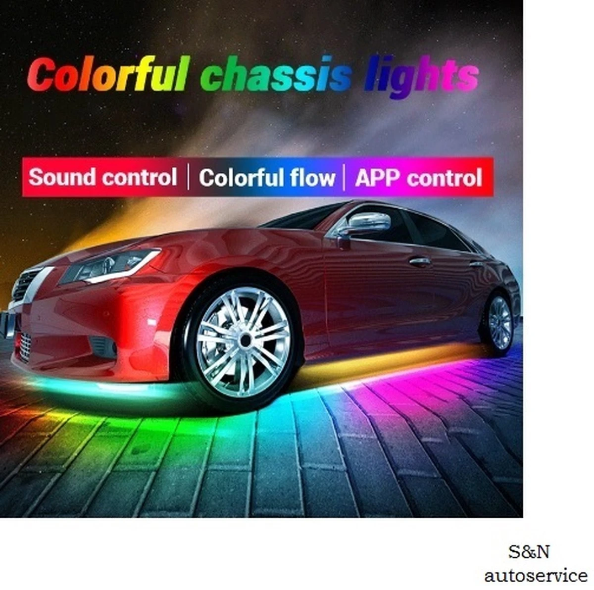 Auto Led verlichting - Underglow Led Strip Licht -Mobiele app - 12V Merkloos Auto Led Verlichting - Underglow Led Strip Licht -Mobiele App - 12V -Tuinmeubelseries Winkel 1200x1192 10