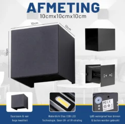 WRH - Set Van 2 Wandlamp Binnen Industrieel - Wandlamp Buiten - Waterdicht IP65 - Industrieel Modern - Set Van 2 -Tuinmeubelseries Winkel 1200x1192 15