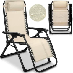 Sens Design Tuinstoel - Ligstoel Tuin - Beige