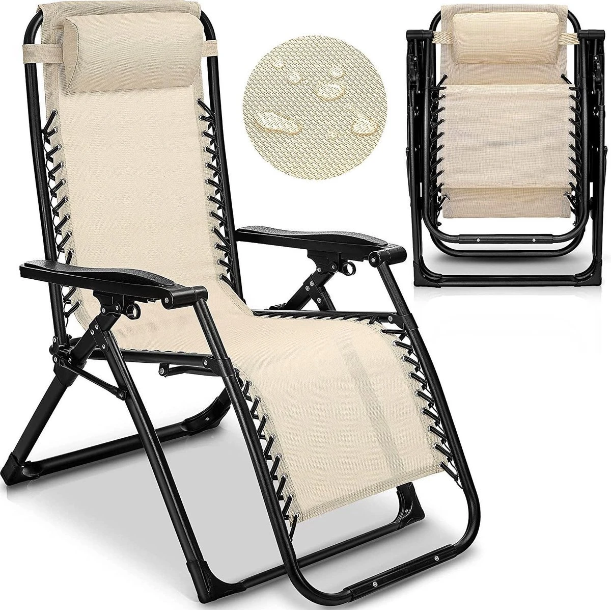 Sens Design Tuinstoel - ligstoel tuin - beige Sens Design Tuinstoel - Ligstoel Tuin - Beige -Tuinmeubelseries Winkel 1200x1197 10