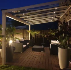 HOFTRONIC Sienna - Veranda Inbouwspots 6x3W - 12 Volt - Complete Veranda Set - 2700K Zeer Warm Wit - IP44 Waterdicht - Dimbare Inbouwspots Met Afstandsbediening - Kantelbaar - 5mm Diameter - 30mm Inbouwdiepte Voor Badkamer En Tuin -Tuinmeubelseries Winkel 1200x1197 27