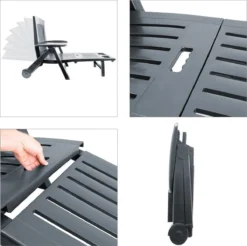 Casaria Ligstoel Zircone – Verstelbaar/Wielen Tot 120 Kg – Antraciet 2 Casaria Ligstoel Zircone – Verstelbaar/Wielen Tot 120 Kg – Antraciet -Tuinmeubelseries Winkel 1200x1197 7