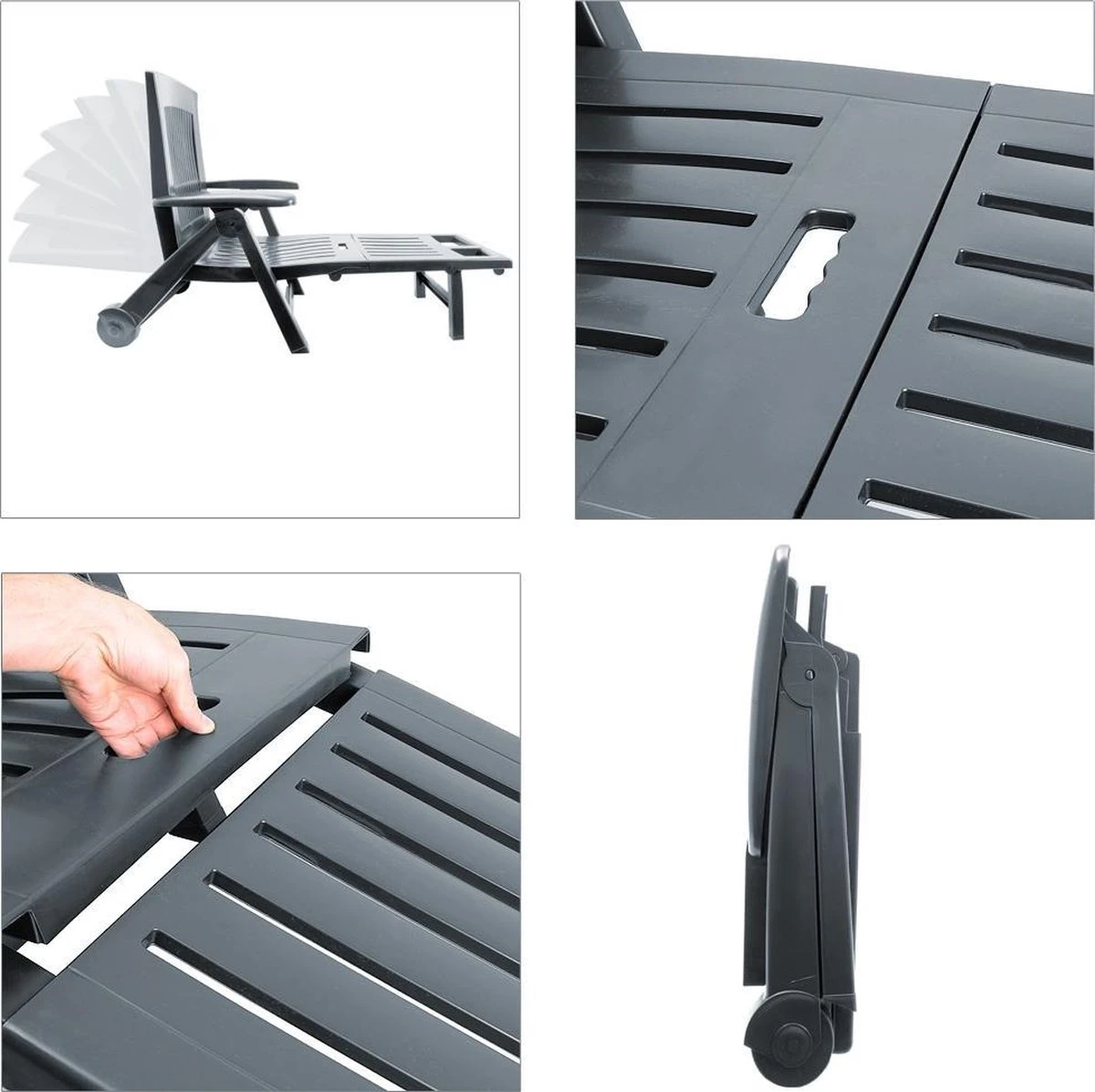 Casaria Ligstoel Zircone – Verstelbaar/Wielen tot 120 kg – Antraciet Casaria Ligstoel Zircone – Verstelbaar/Wielen Tot 120 Kg – Antraciet -Tuinmeubelseries Winkel 1200x1197 7