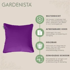 Gardenista Sierkussens - Hollow Fibre Gevuld 45cm Binnenkussen - Tuinkussens Voor Binnen En Buiten - Kussentjes Woonkamer -Tuinmeubelseries Winkel 1200x1198 14