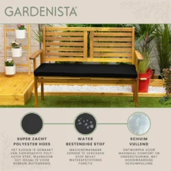 Gardenista Tuinbankkussen - Patio Meubilair Buiten 3-zitter BankKussen Voor Tuin -tuinkussen Voor Tuin Bank - Zachte En Lichtgewicht Waterbestendig Materiaal - 140cm X 47cm -Tuinmeubelseries Winkel 1200x1198 23