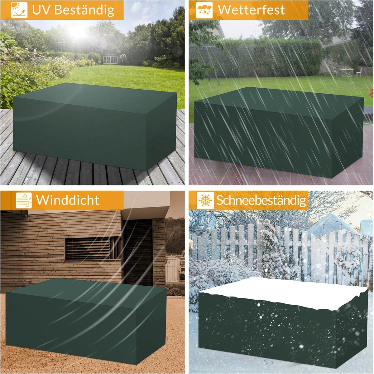 Kingsleeve Tuinmeubelhoes - Beschermhoes - Weerbestendig -308x138x89cm - Groen Kingsleeve Tuinmeubelhoes - Beschermhoes - Weerbestendig -308x138x89cm - Groen -Tuinmeubelseries Winkel