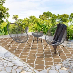 LifeGoods Acapulco Bistroset - 3-Delig - Tuinset Met Bijzettafel - Grijs 5 LifeGoods Acapulco Bistroset - 3-Delig - Tuinset Met Bijzettafel - Grijs -Tuinmeubelseries Winkel 1200x1200 1000