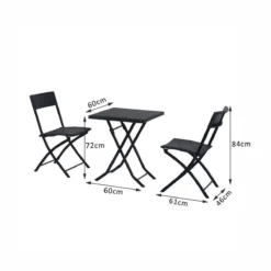 Merkloos 3-delige Bistroset Poly Rattan - Inklapbaar - Balkon Tuinmeubelset - Zwart 5 Merkloos 3-delige Bistroset Poly Rattan - Inklapbaar - Balkon Tuinmeubelset - Zwart -Tuinmeubelseries Winkel 1200x1200 1043