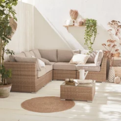 Premium Loungeset - VITTORIA - Rond Wicker– 5 Plaatsen, Naturel/beige 3 Premium Loungeset - VITTORIA - Rond Wicker– 5 Plaatsen, Naturel/beige -Tuinmeubelseries Winkel 1200x1200 1080