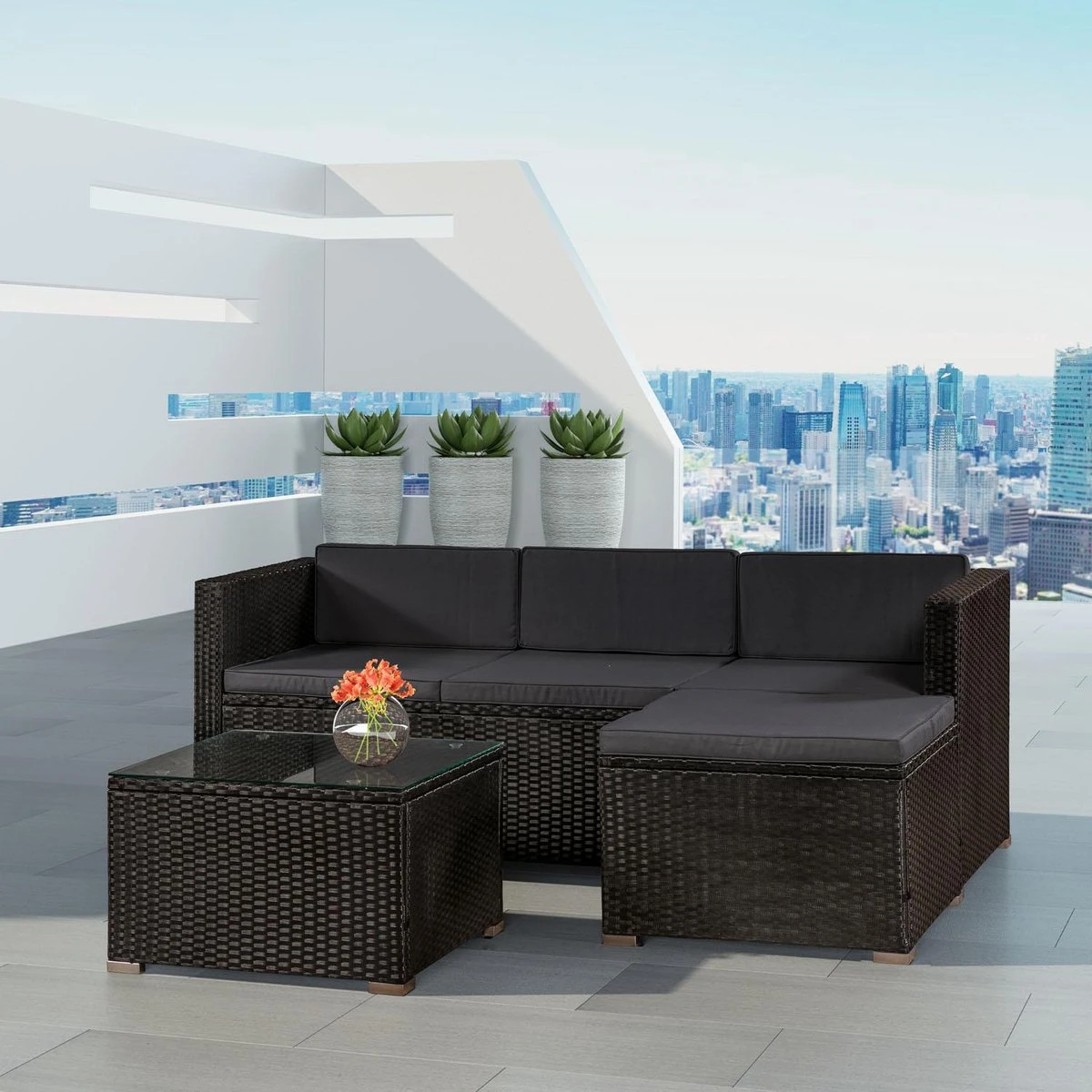 Loungset Punta Cana - Polyrotan Loungset Punta Cana - Polyrotan -Tuinmeubelseries Winkel 1200x1200 1103