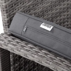 Casaria Polyrattan Loungeset – 2 Stoelen 1 Bank 1 Tafel - Antraciet -Tuinmeubelseries Winkel 1200x1200 1104