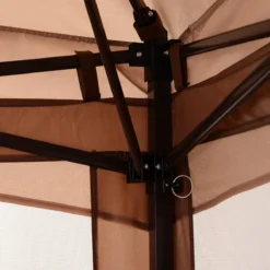 Outsunny Paviljoen Met Zijwanden Partytent Tuintent Popup 3,25 X 3,25 M Khaki 840-166 -Tuinmeubelseries Winkel 1200x1200 115