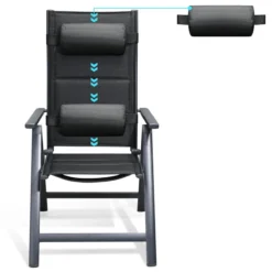 Casaria Tuinstoel Aluminium - 2 Stuks Inklapbaar - Antraciet 3 Casaria Tuinstoel Aluminium - 2 Stuks Inklapbaar - Antraciet -Tuinmeubelseries Winkel 1200x1200 119